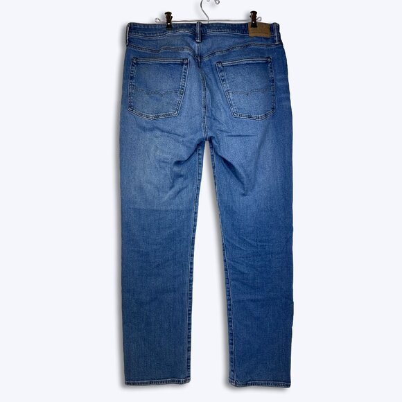 American Eagle Mens 34x36 AirFlex+ Relaxed Straight Jeans Medium Wash Denim Tall - Picture 3 of 9